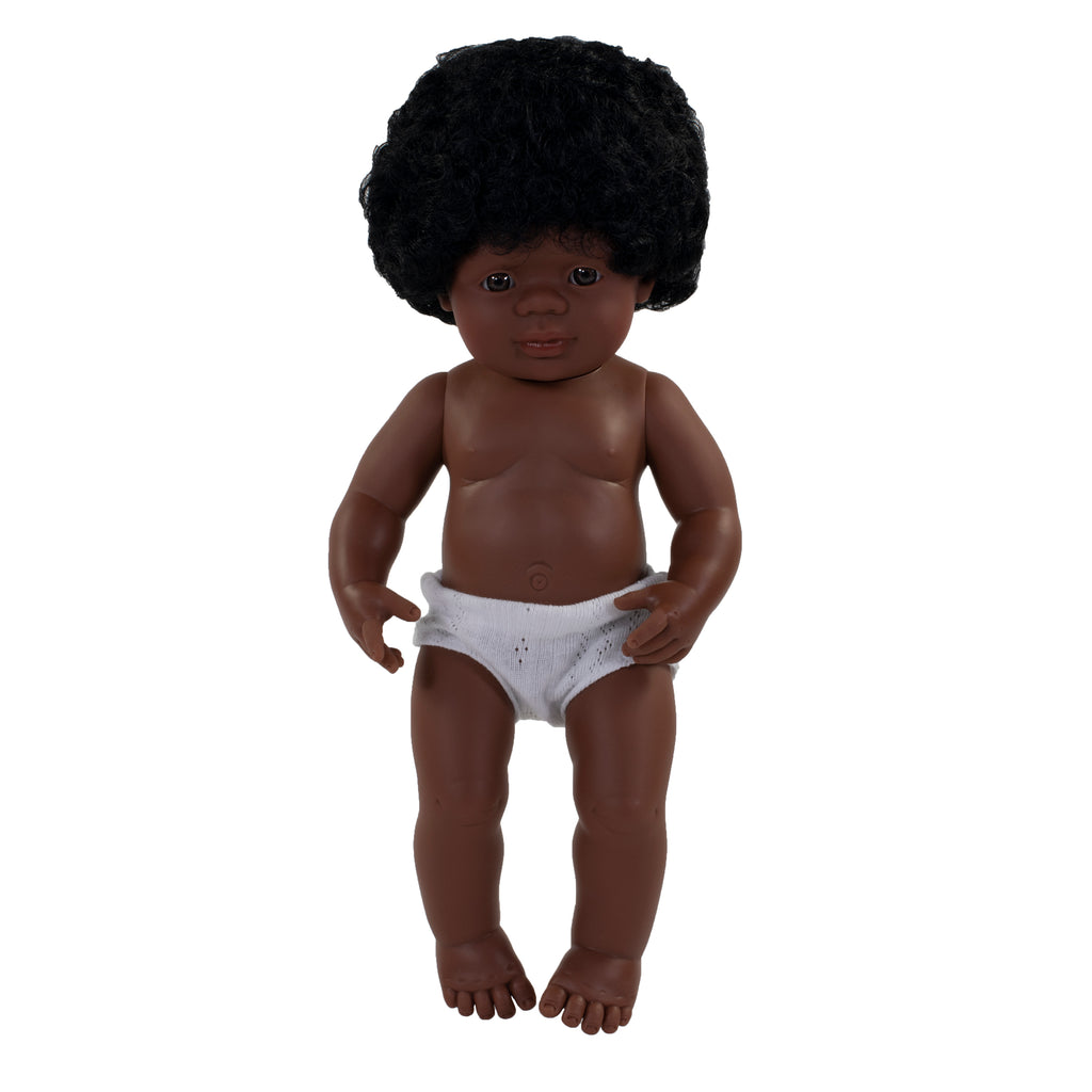 15in Baby Doll African Americn Girl Anatomically Correct