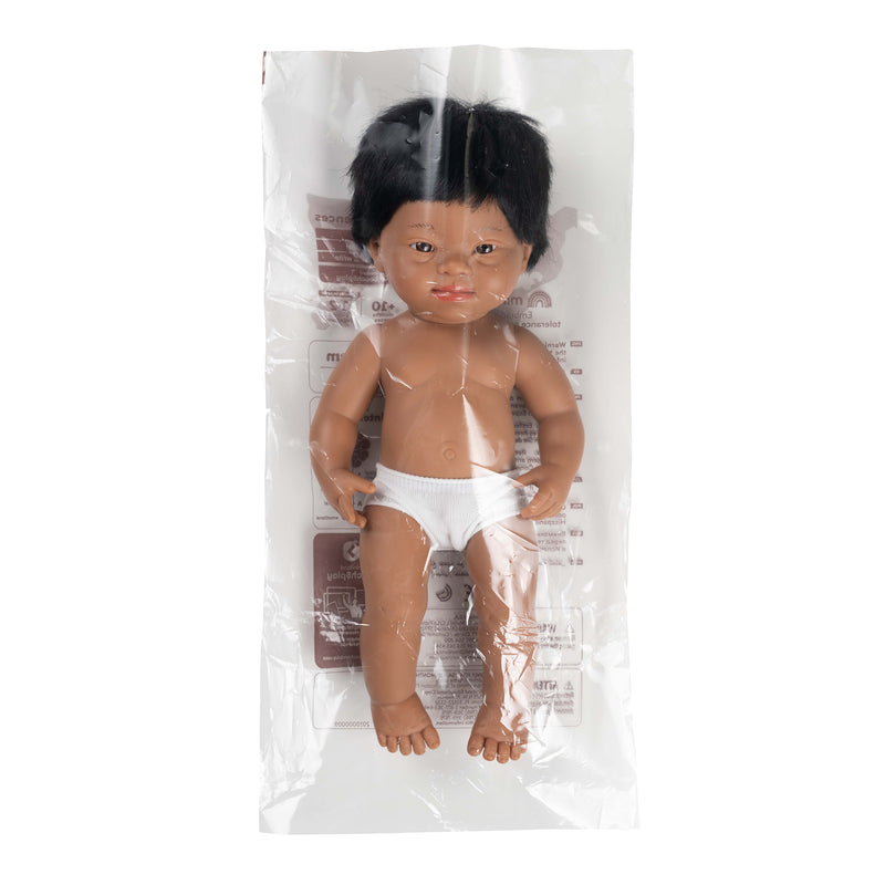 Anatomically Correct 15" Baby Doll, Down Syndrome Hispanic Boy
