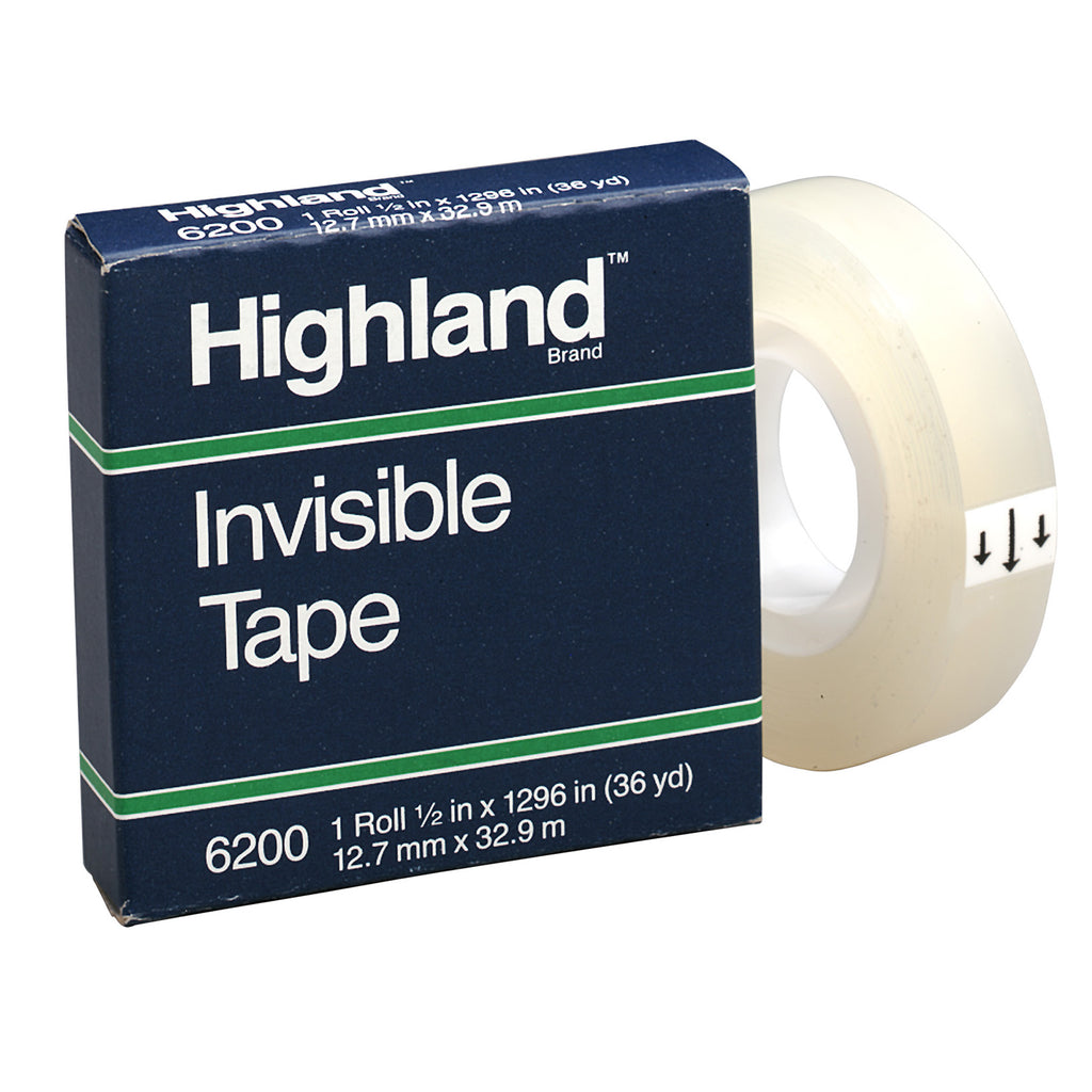 Highland Invisible Tape 1-2x1296in