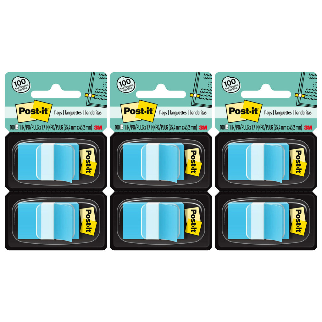 (3 Pk) Post-it Flags Blue 2ct