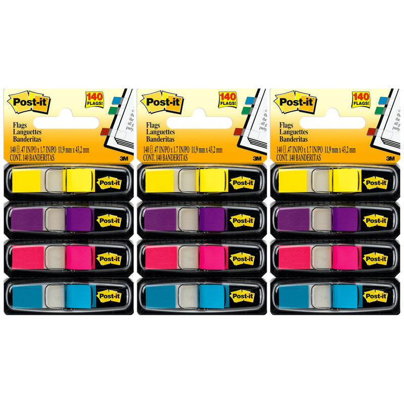 (3 Pk) Postit Sml Size Flags 4pk