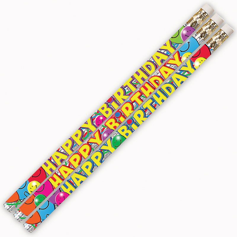 Birthday Bash 144pk Motivational Fun Pencils