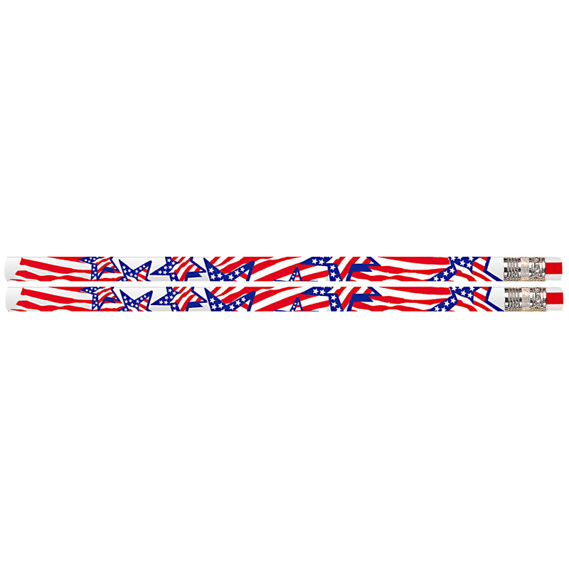 America The Beautiful 12pk Motivational Fun Pencils