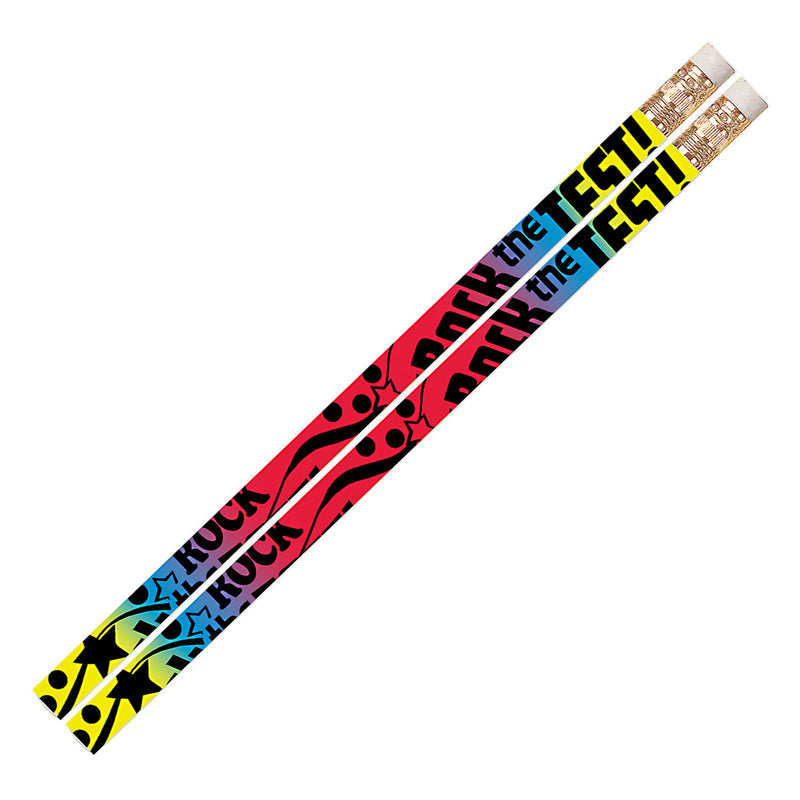 (12 Dz) Rock The Test Pencils 12 Per Pk