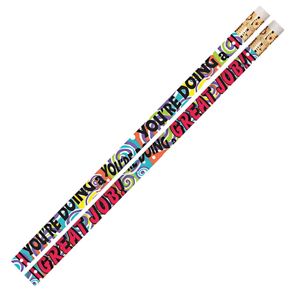 (12 Dz) Youre Doing A Great Job Motivational Fun Pencils 12 Per Pk