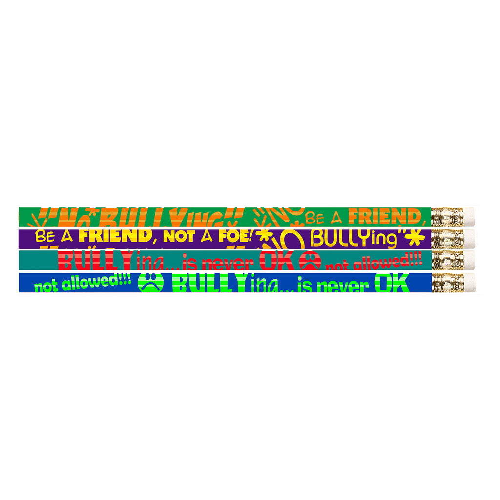 No Bullying 144pk Motivational Fun Pencils