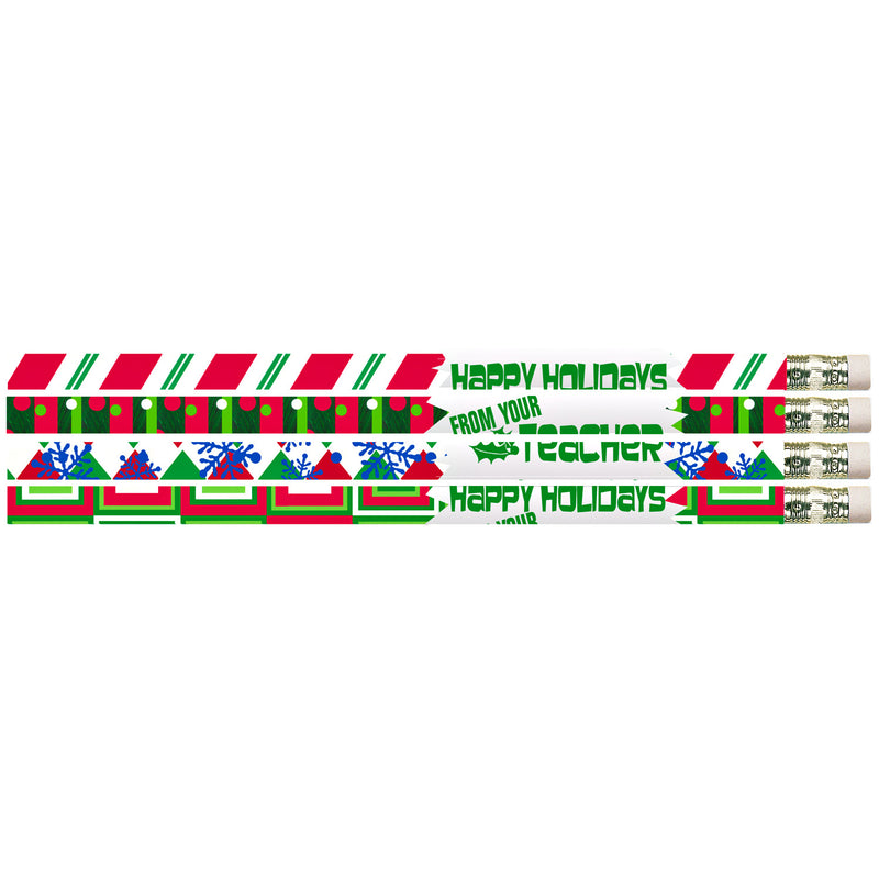 144pk Happy Holidays From Your Teacher Pencils