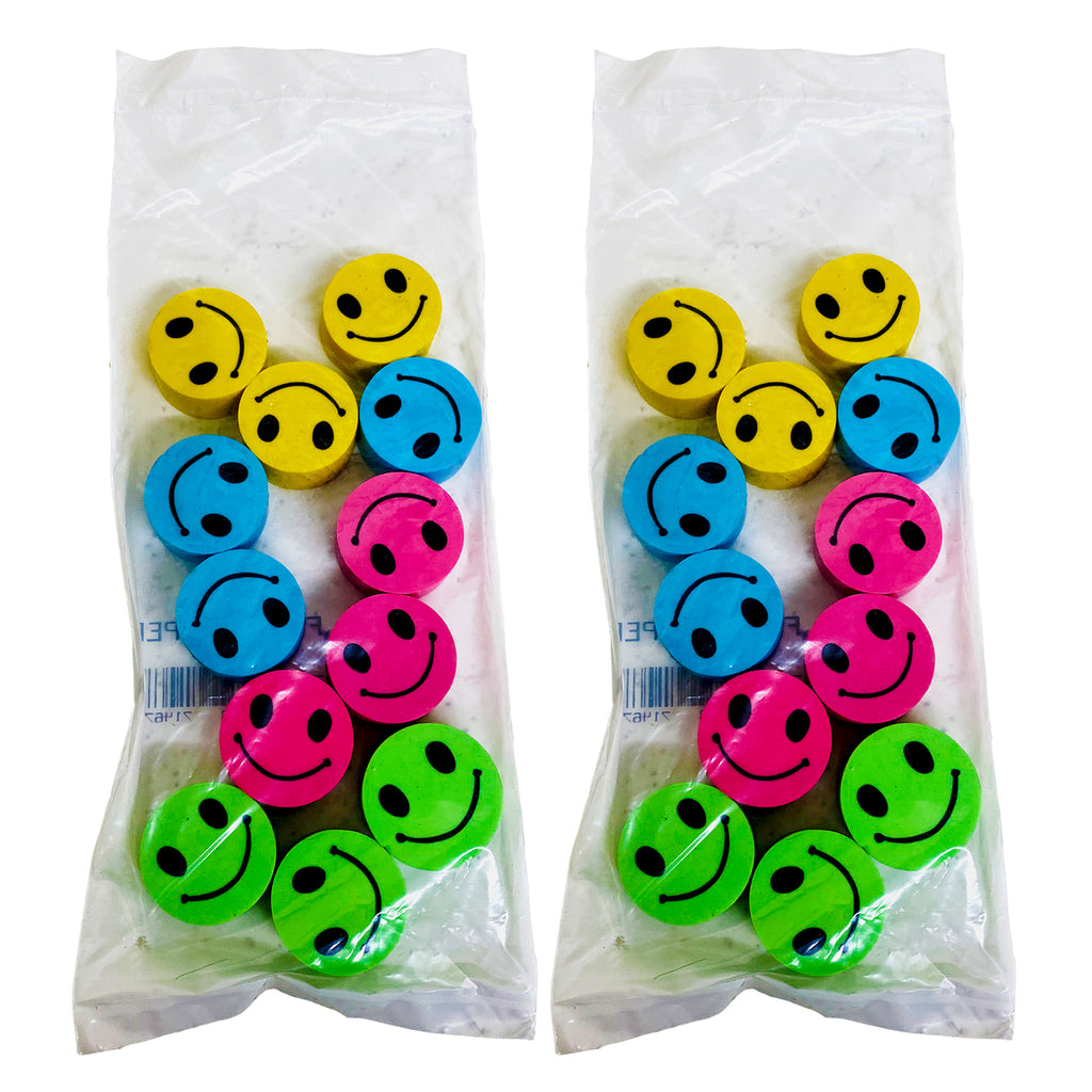 (12 Dz) Happy Face Pencil Toppers 12ct