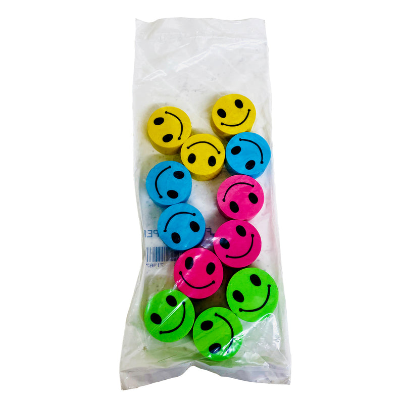12ct Happy Face Pencil Toppers