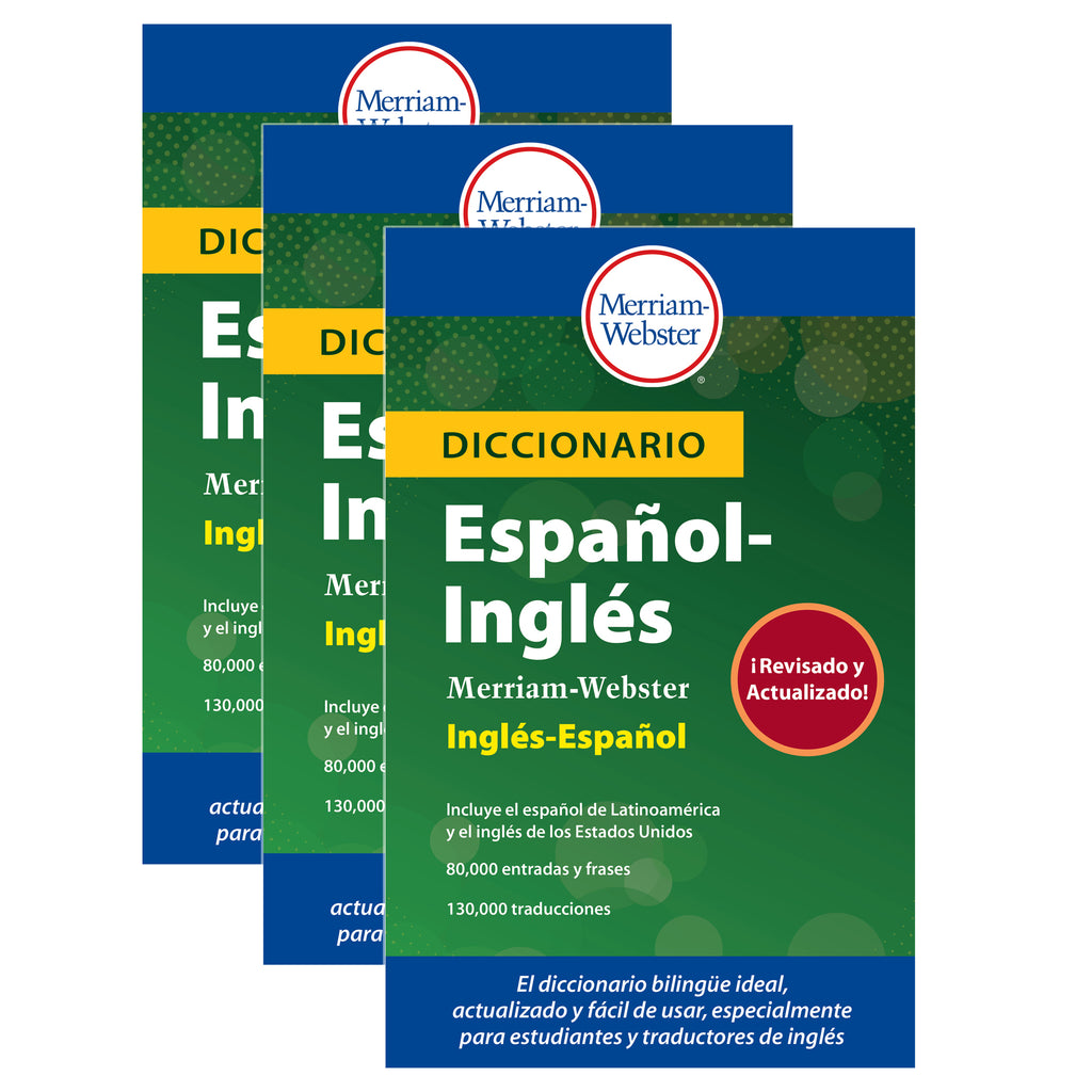 (3 Ea) Diccionario Espanol-ingles Merriam-webster