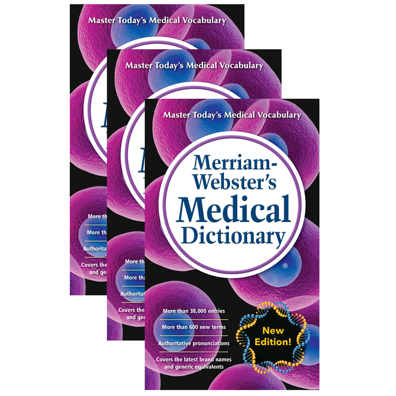 (3 Ea) Merriam-websters Medical Dictionary Mass-market Paperback
