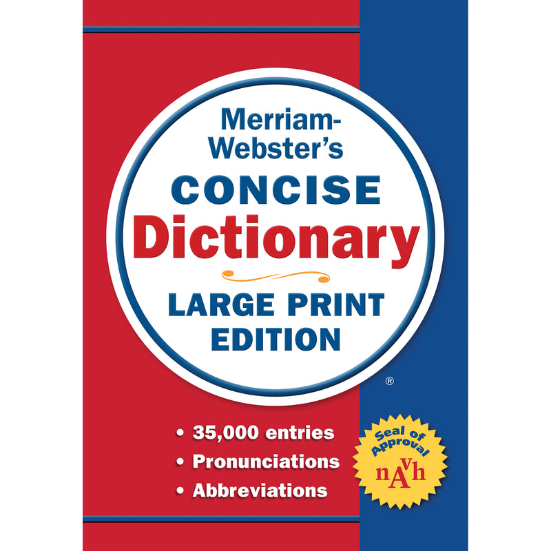 Concise Dictionary Large Print Ed Merriam Webster