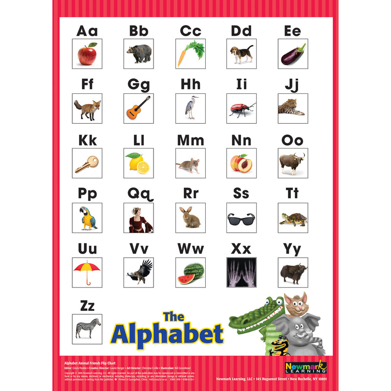 Learning Flip Charts Alphabet Animal Friends