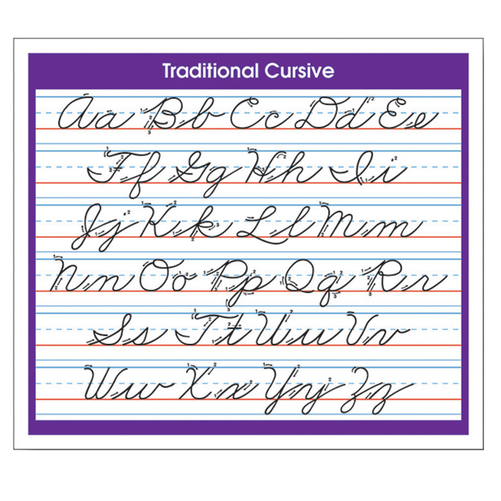 (6 Pk) Desk Prompts Traditional Cursive Adhesive