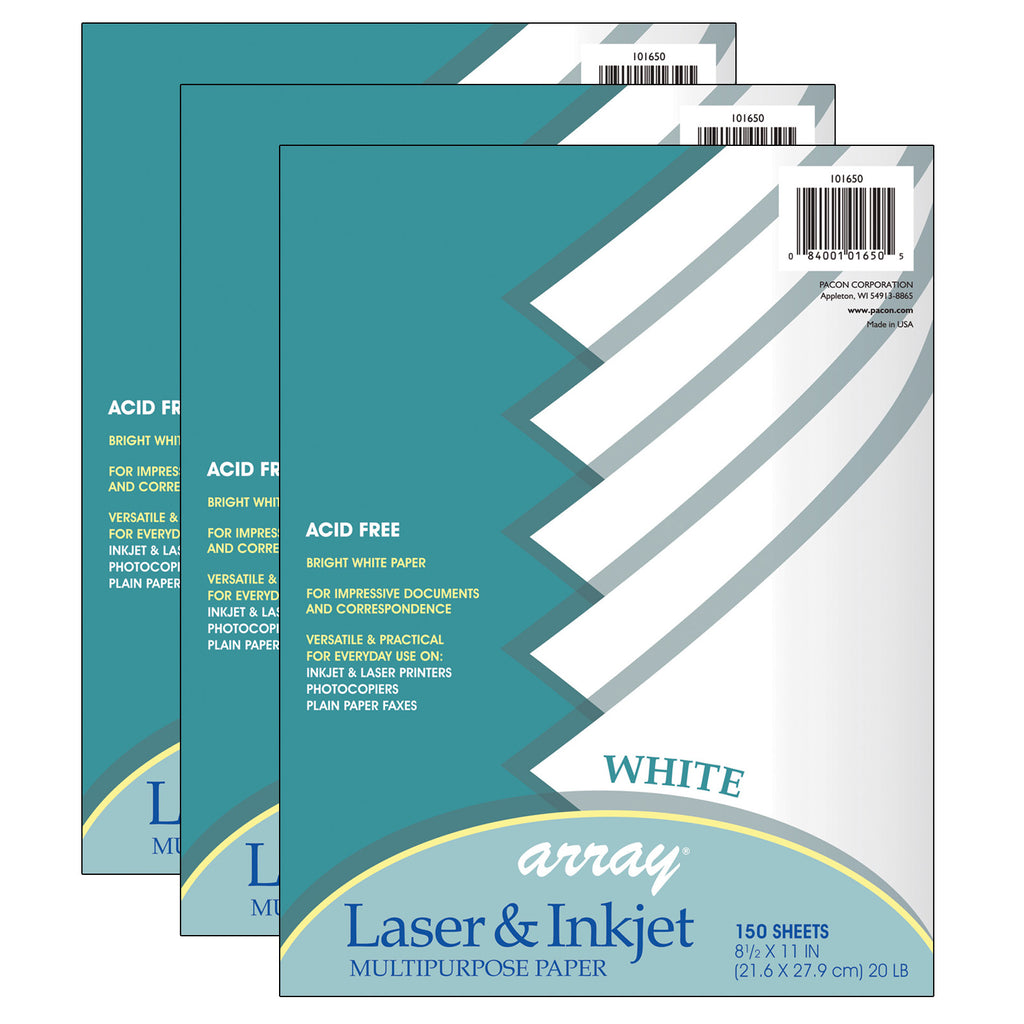 (3 Pk) Mutli Purpose Paper Wht 150 Sheets