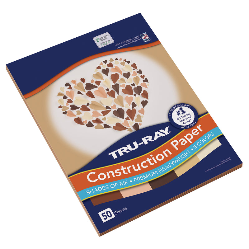 Construction Paper, Shades of Me Assortment, 9" x 12", 50 Sheets