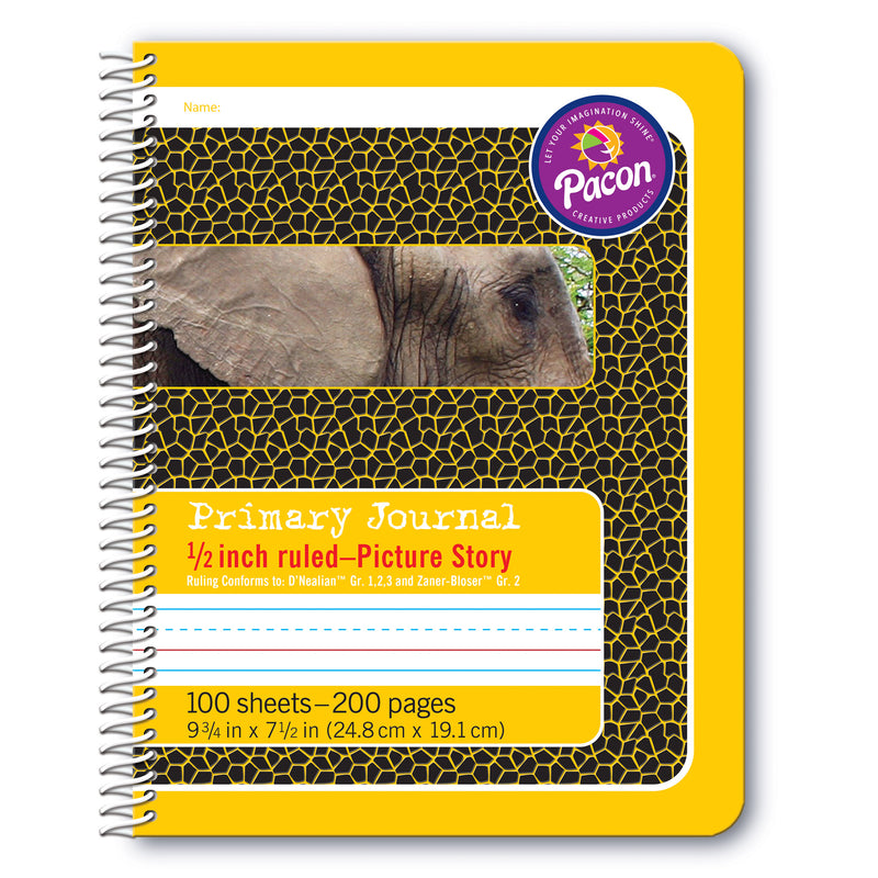 Primary Journal 1-2in Ruled Picture Story Spiral Bound