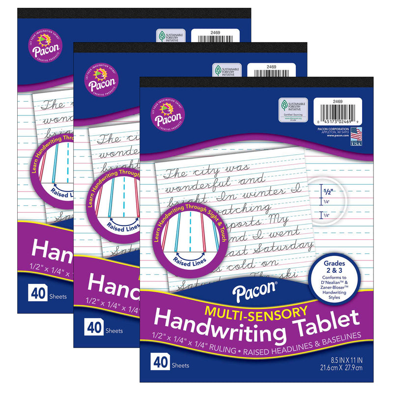 (3 Ea) Multi Snsry Handwriting Tablet Gr 2