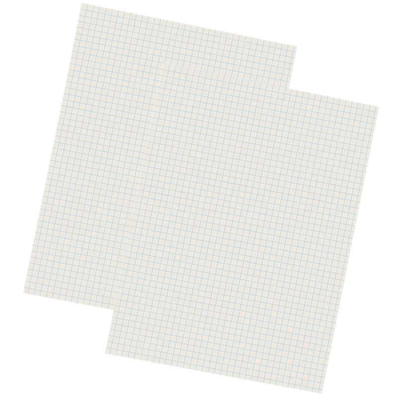 (2 Pk) Grid Ruled Drwng Paper Wht 500 Shts