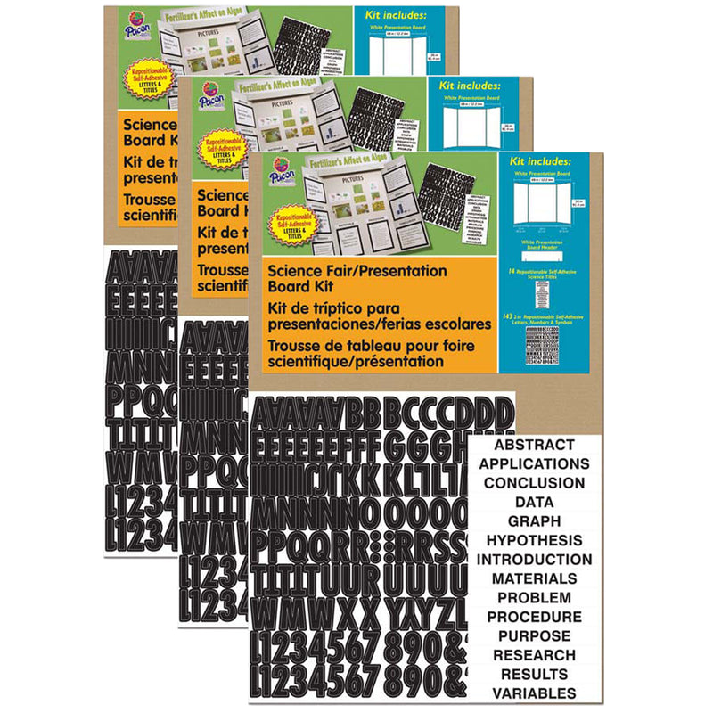 (3 Ea) Corrugated Presentation Board Kit 48inx36in