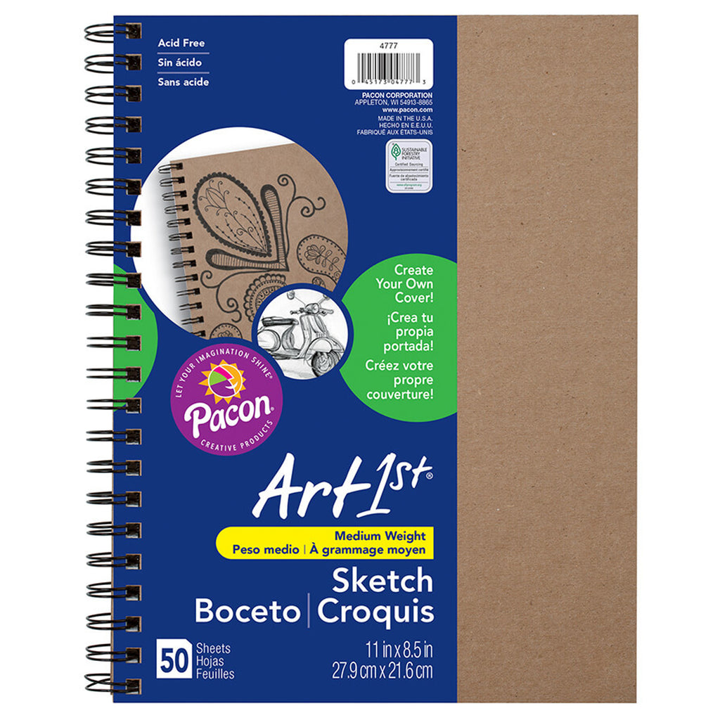 (3 Ea) Sketch Diary 11x8.5 Natural