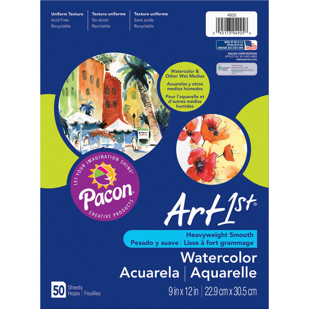 (3 Pk) Art1st Watercolor Paper 9x12