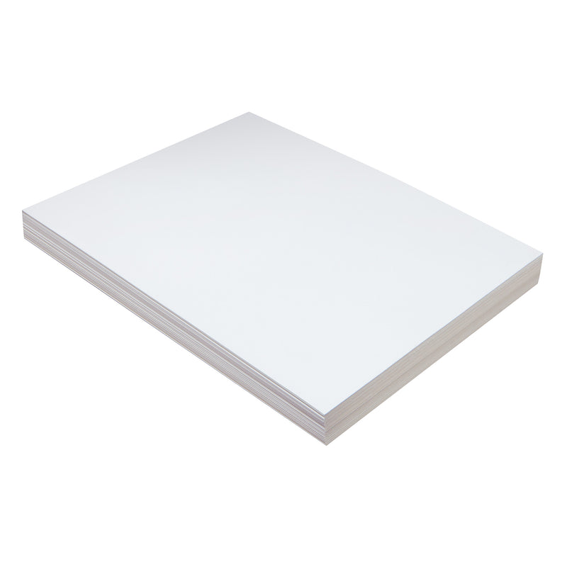 Medium Weight Tagboard, White, 9" x 12", 100 Sheets Per Pack, 3 Packs