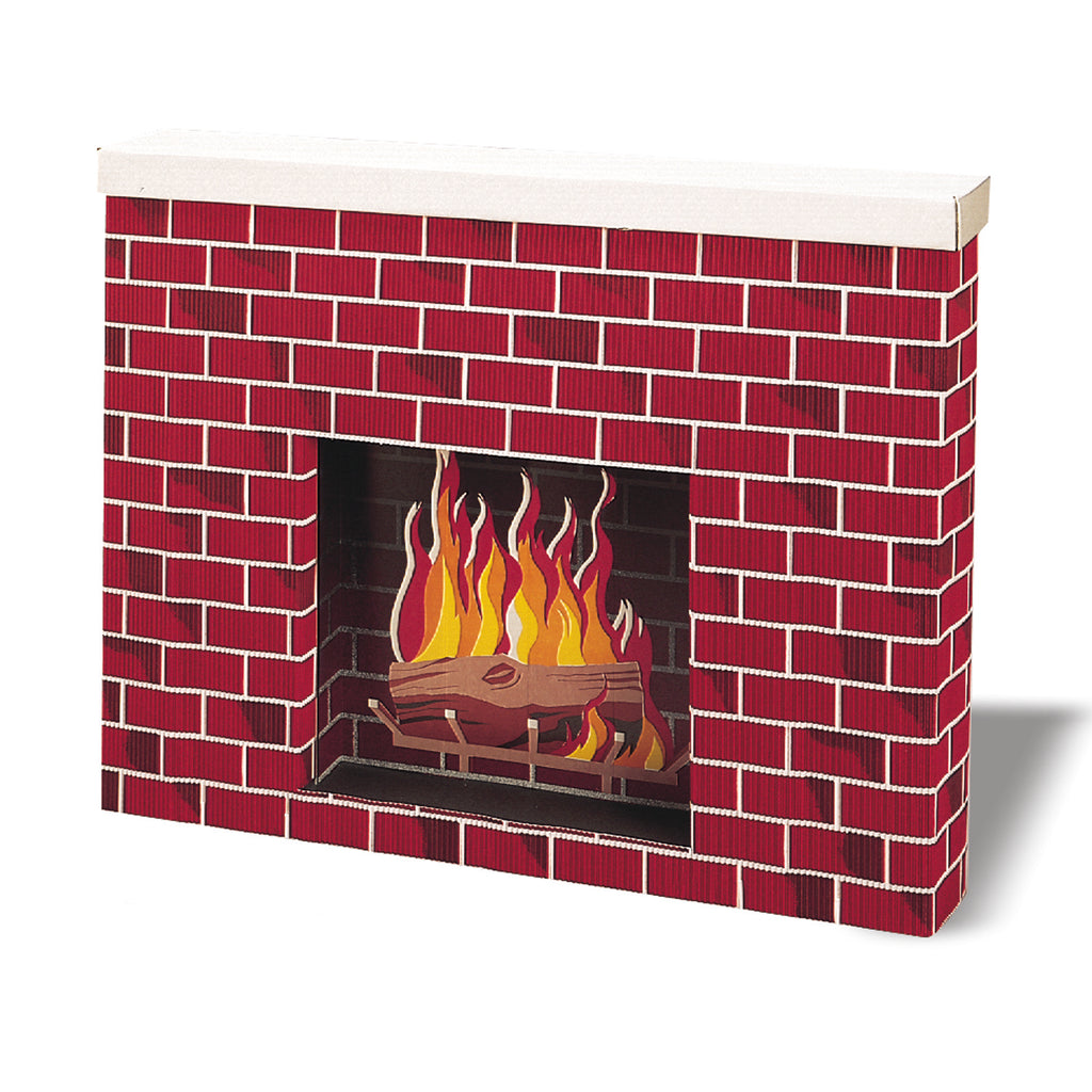 Corrugated Fireplace 38x7x30