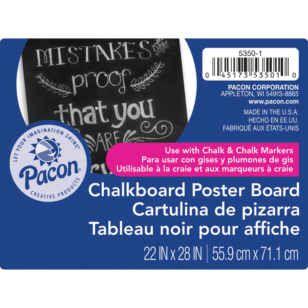 Chalkboard Poster Board 25 Sheets