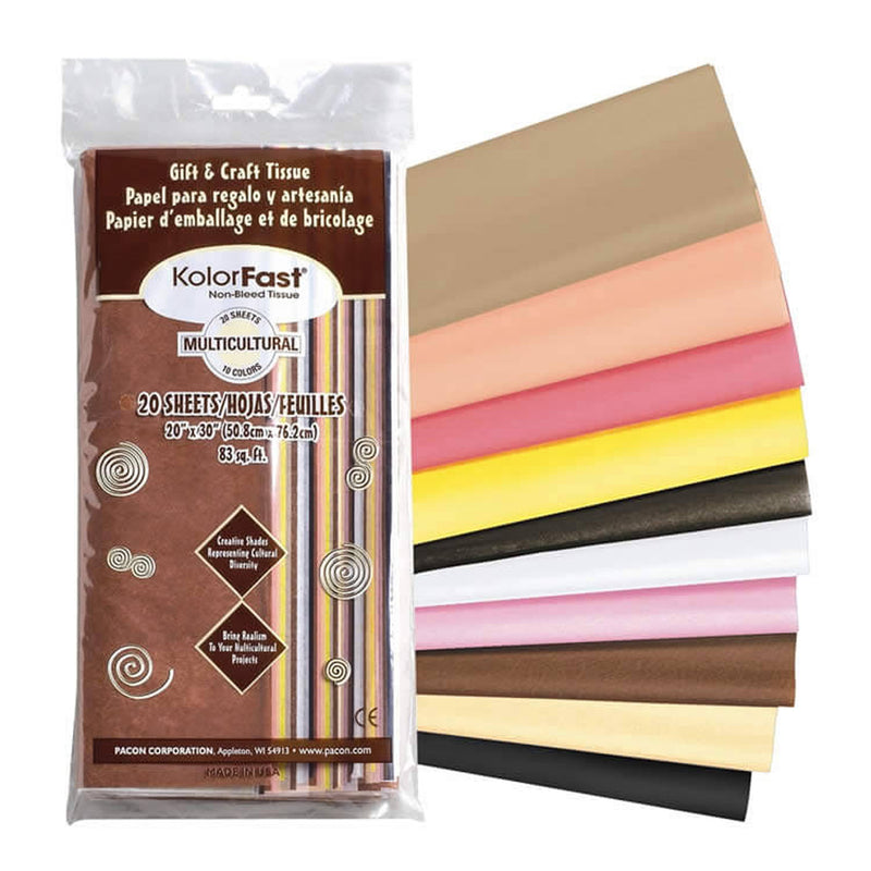 Art Tissue Multicultural 20 Shts 20 X 30