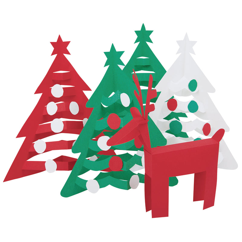 Construction Paper, Holiday Assortment, 9" x 12", 150 Sheets