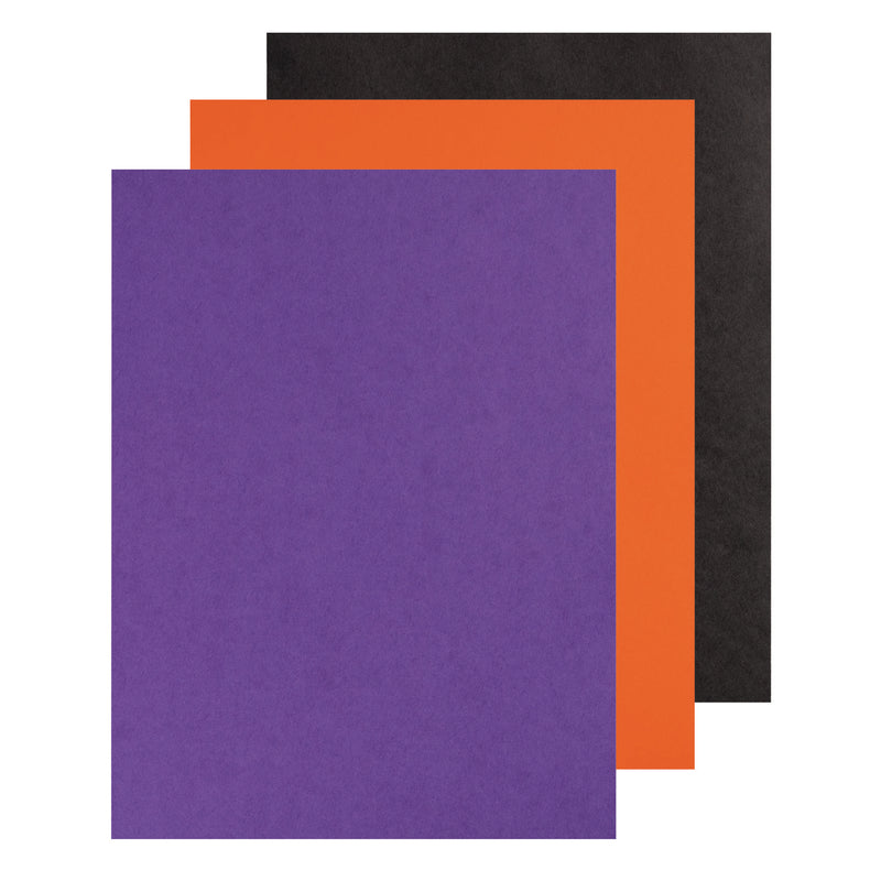 Construction Paper Halloween, Black, Orange, Purple, 9" x 12", 150 Sheets