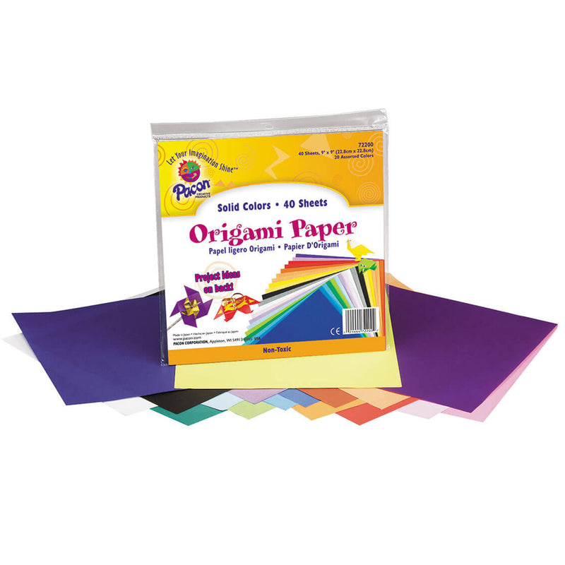 (2 Pk) Origami Paper 9x9 40 Shts Per Pk
