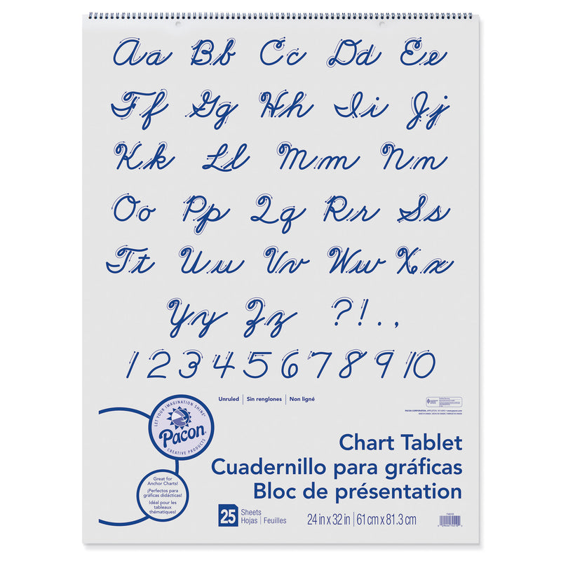 Chart Tablet 24x32 Unruled 25 Ct
