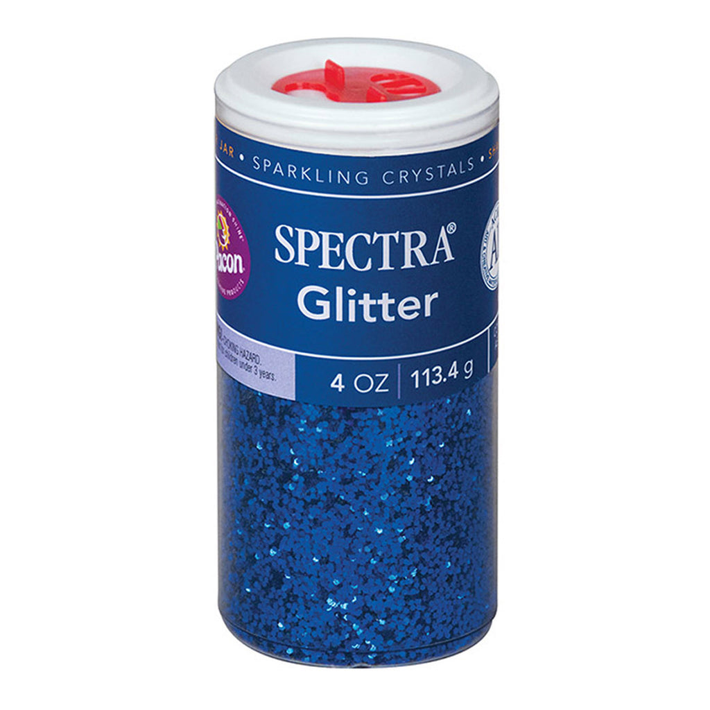 (6 Ea) Glitter 4oz Blue