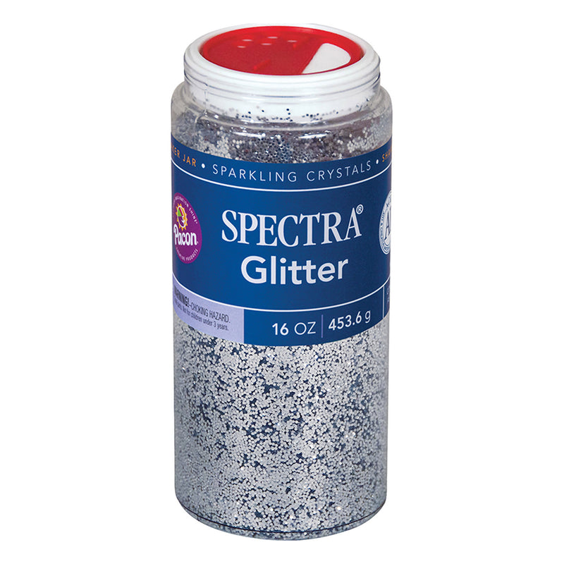 (2 Ea) Glitter 1lb Silver