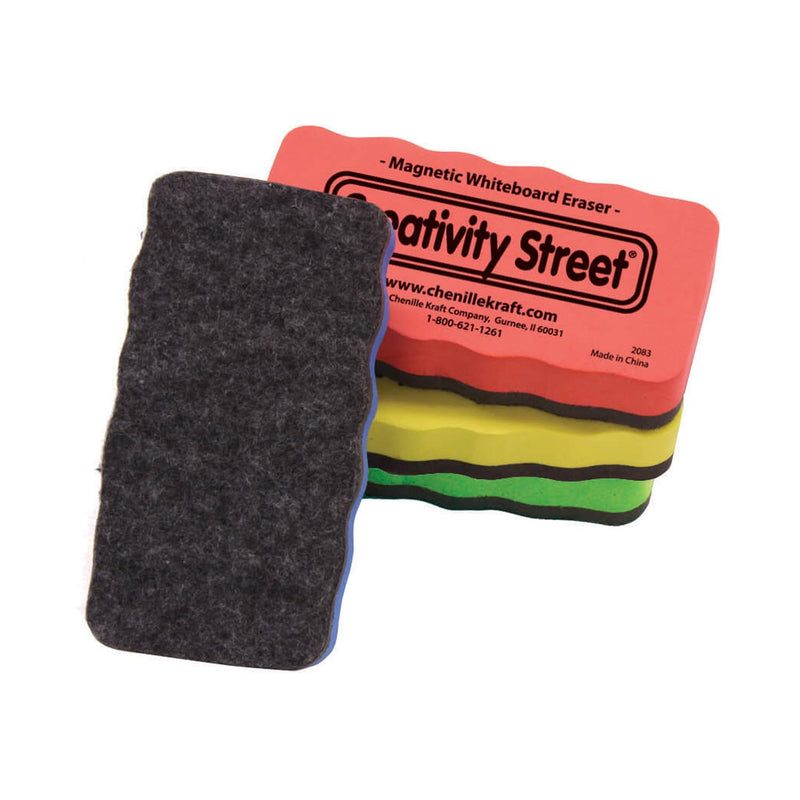 (3 Pk) Magnetic Foam Erasers 4 Per Pk