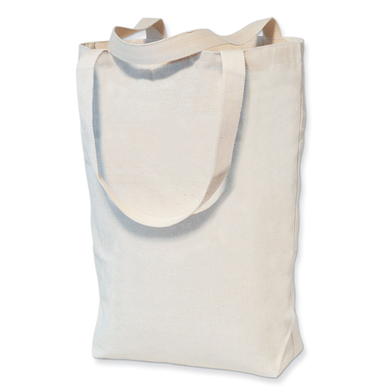 (3 Ea) Large Canvas Tote Bag 11 X 14 X 4in