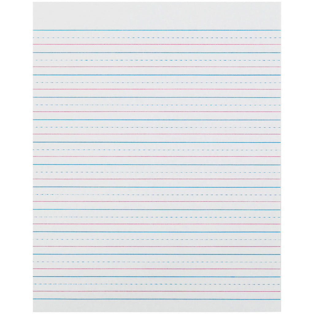 (2 Pk) Zaner Bloser 1-2in Ruled Sulphite Paper Gr 3