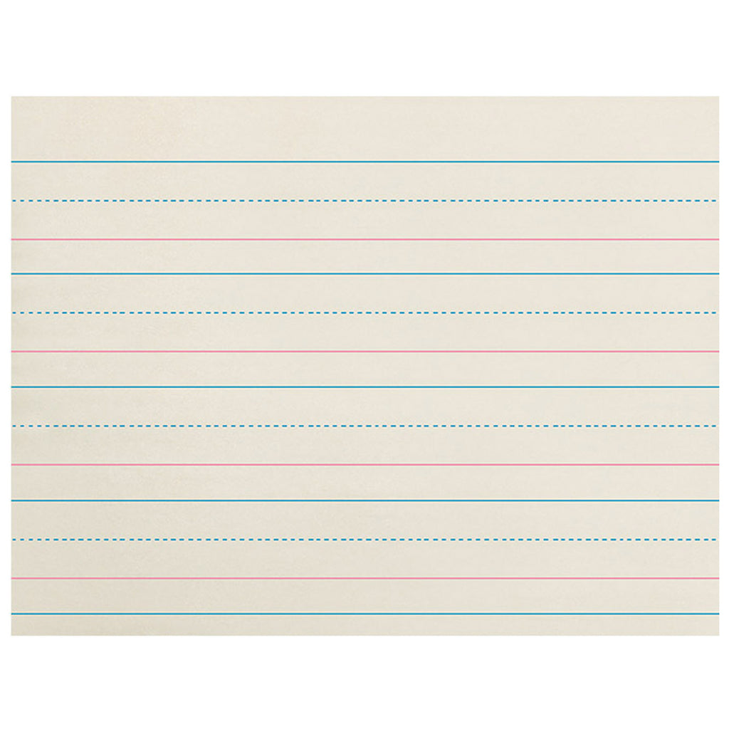 Zaner-bloser Newsprint Ream 1-1-8in Ruled Long Way 500 Shts