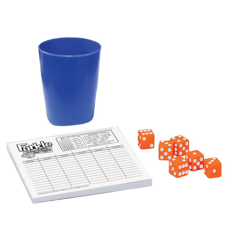 Farkle Dice Rolling Risk Taking Game