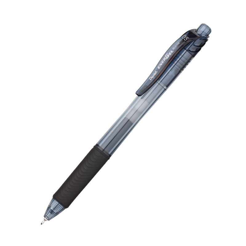(12 Ea) Black 0.5mm Retractable Liquid Gel Pen