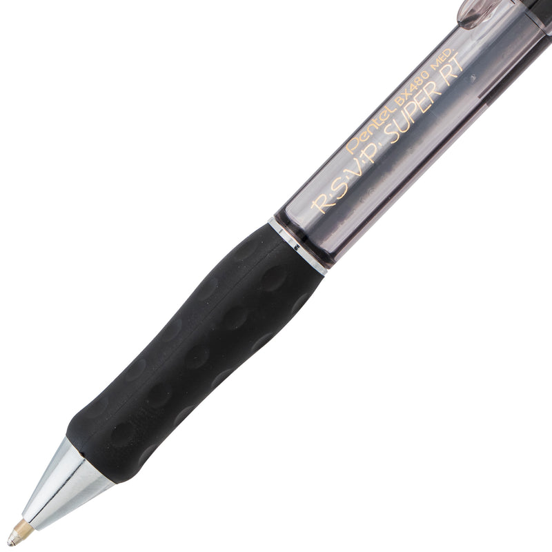 Rsvp Super Rt Ballpoint Pen Black Retractable