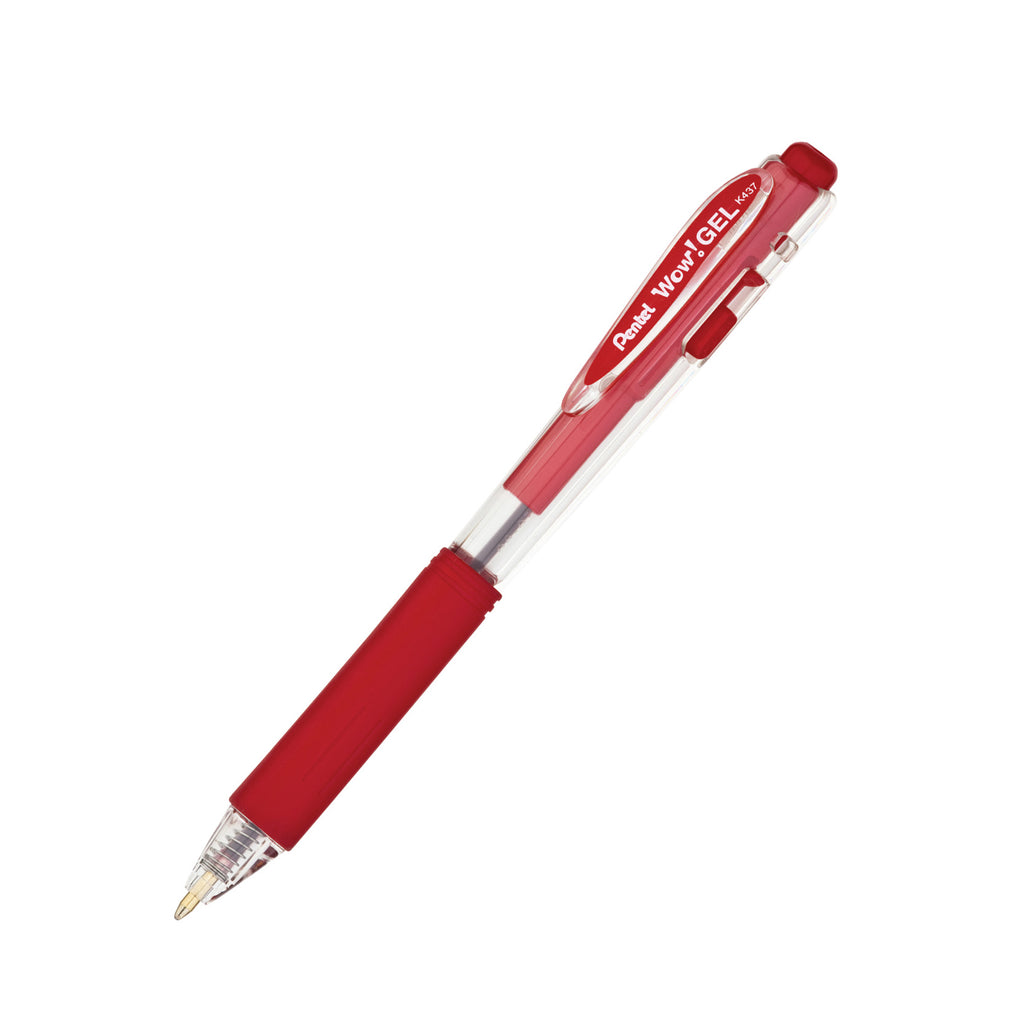 (24 Ea) Pentel Wow Red Gel Pen