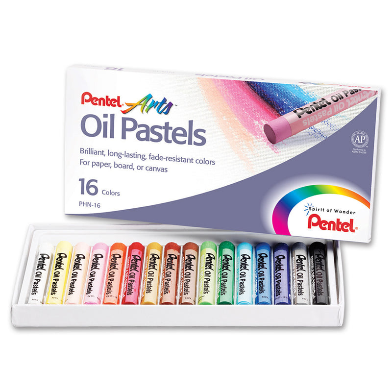(12 Bx) Pentel Oil Pastels 16 Per Pk