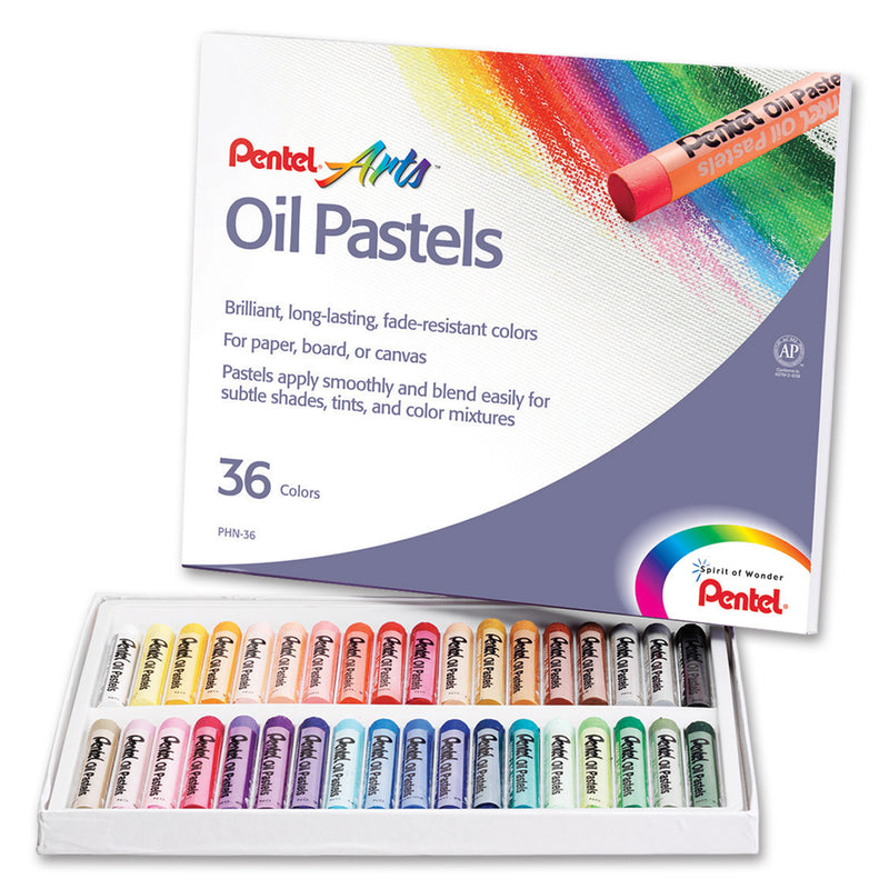 (3 Bx) Pentel Oil Pastels 36 Per Pk