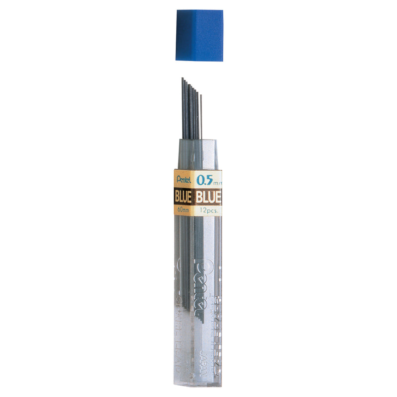 (12 Ea) Refill Lead Blue 0.5mm Fine 12 Pcs-tube