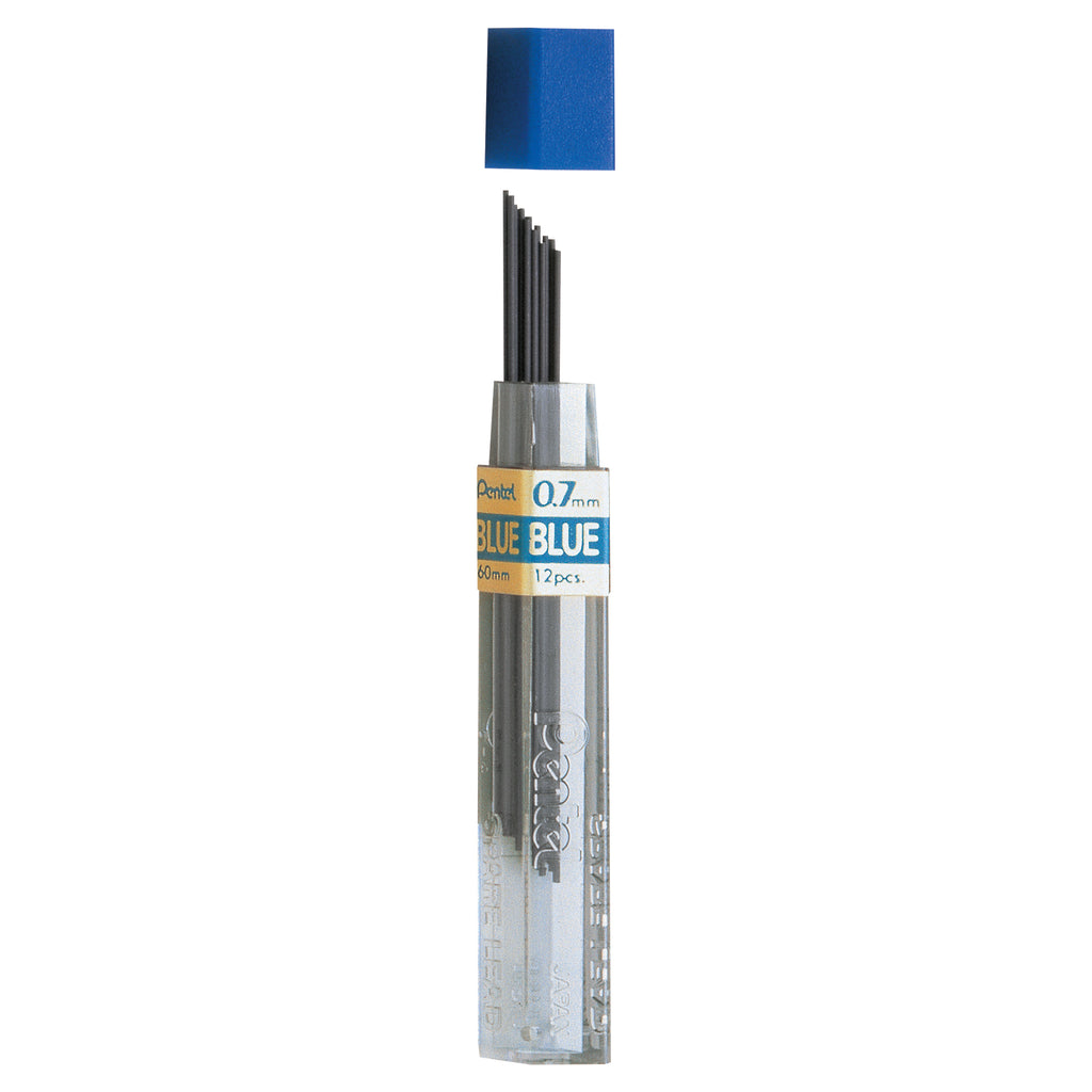 (12 Ea) Refill Lead Blue 0.7mm Medium 12 Pcs-tube