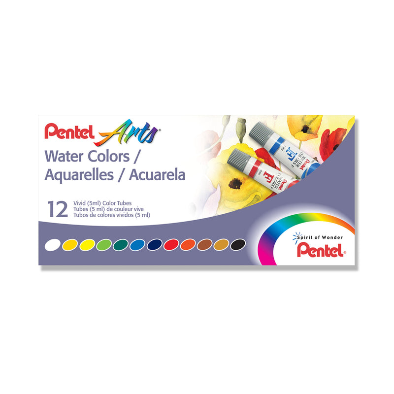 12 Color Pentel Arts Watercolor Set