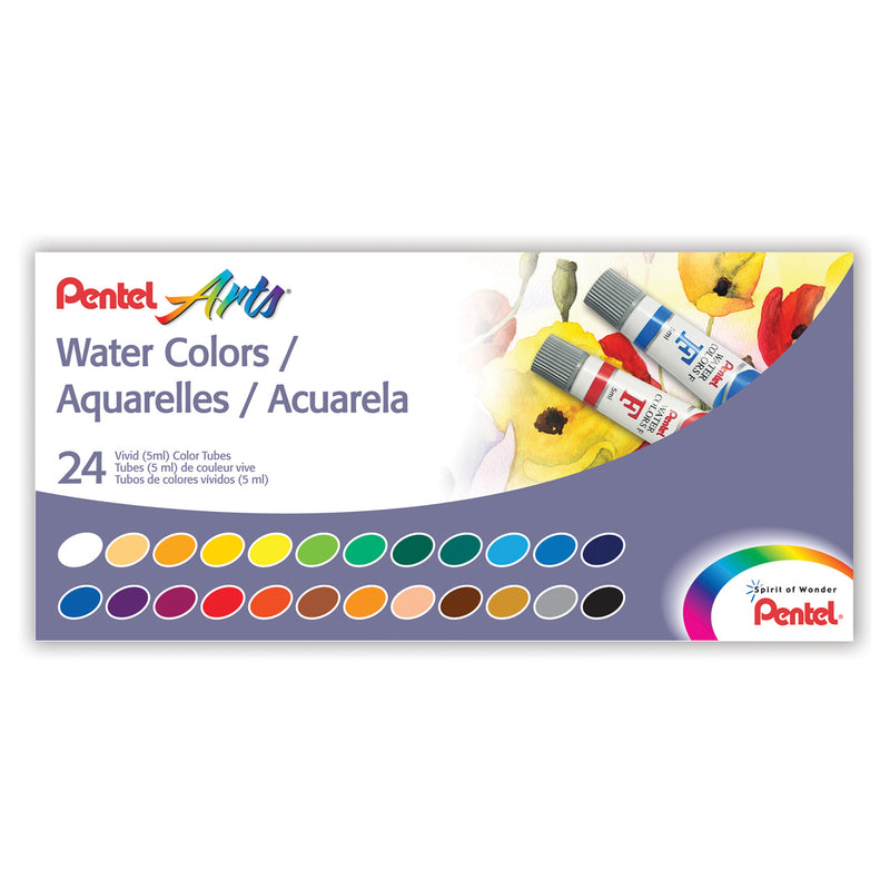 24 Color Pentel Arts Watercolor Set